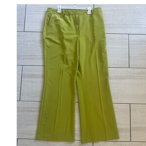 Worthington High Rise Trouser Pants Women 18 NWT Lime